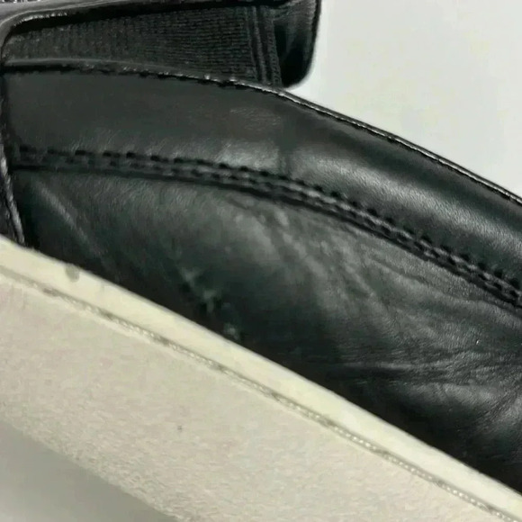 Michael Kors Keaton Slip On Sneaker metallic Floral toe Leather Black-Size 8 - Picture 12 of 13